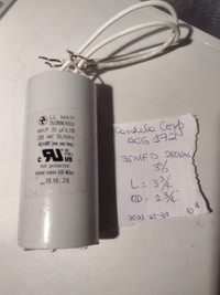 Condensateur de démarrage MKP 35MFD 280VAC 3% Candela ACG172