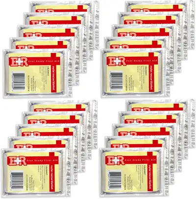 Ever Ready First Aid Emergency Mylar Thermal Blankets - 20Pack, View more