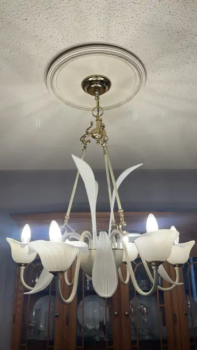 Glass Swan Style Chandelier, View more