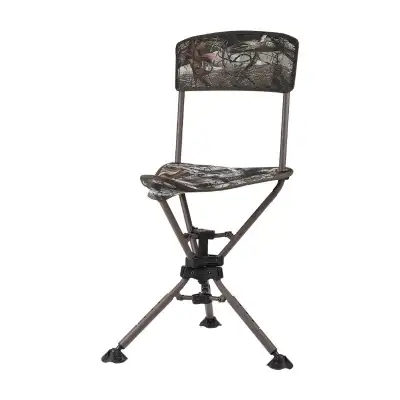 Brand NEW in carrybag Kemimoto 360° Camo Tripod Swivel Hunting Chair w/ Backrest Blind Chair Height...