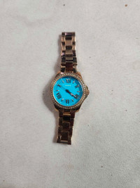 Fossil women's rose gold watch