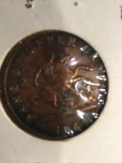 Collector coin- 1857 Bank Token Upper Canada, View more