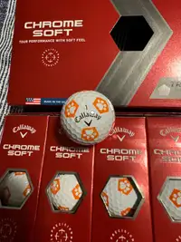 Rare / Limited Edition Chrome Soft Truvis Dog Paw Golf Balls