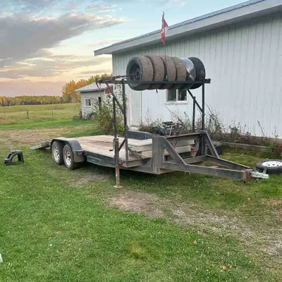 Considering selling my home built 16 foot car hauler/race car trailer. Has tandem 3500 lb axles. Wou...