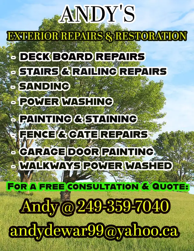 DECK REPAIR AND RESTORATION628643559856671229