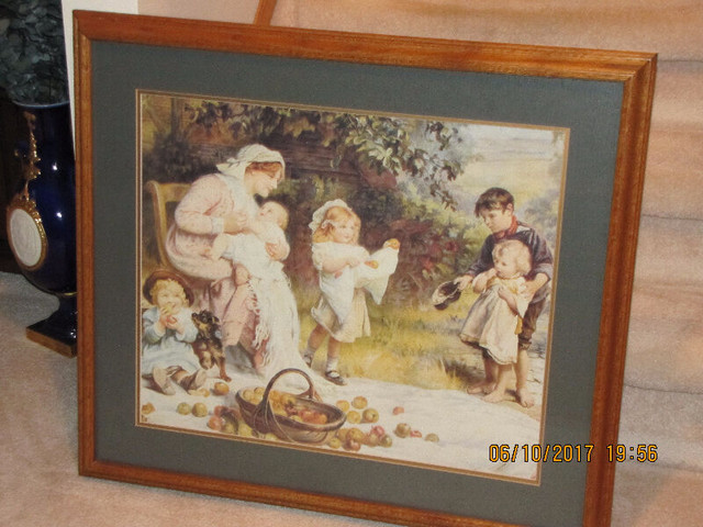 Framed Print - Mother & Children in 1800's in Arts & Collectibles in Red Deer - Image 4