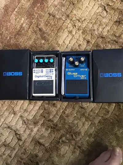 Boss blues driver (BD-2) and Boss Digital Delay (DD-8), View more