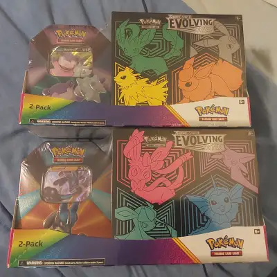 Pokemon ETBs, Evolving Skies with Slowbro or Lucario, $425 each, View more