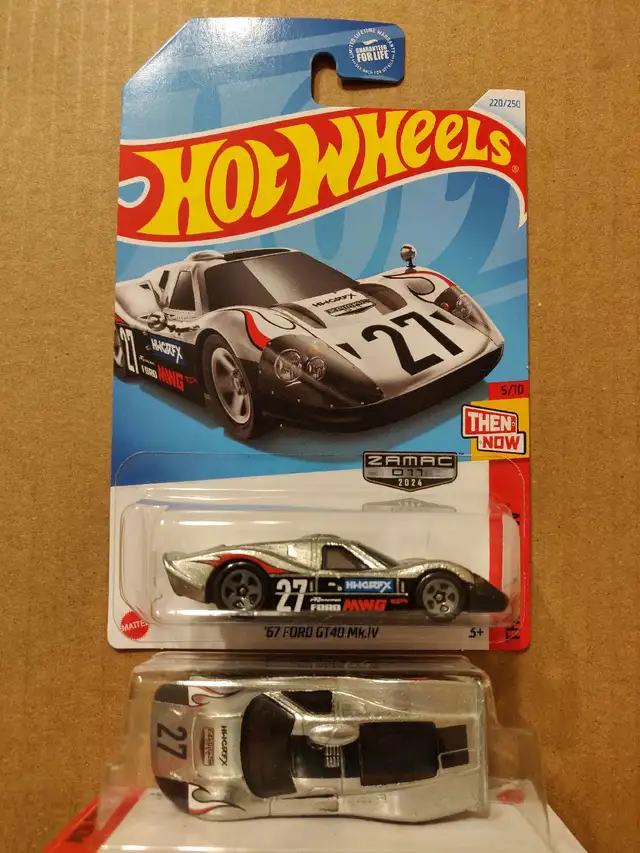 New Hot Wheels Mainline Zamac 67 Ford GT40 Mk4 1:64 diecast car in Toys & Games in City of Toronto - Image 2