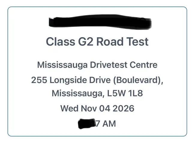 ROAD TEST G2-G EARLY BOOKINGS, DRIVE LESSONS606389733048995842