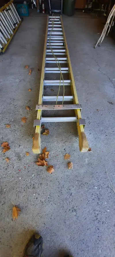 16' and 28' Featherlite Fiberglass ladders, always stored inside, View more