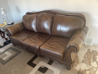 Leather Couches & Chair
