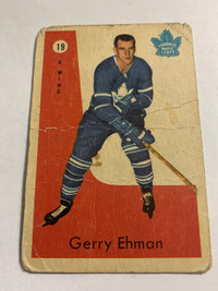 1959-60 Parkhurst Hockey Card#19 Toronto Maple Leafs Gerry Ehman