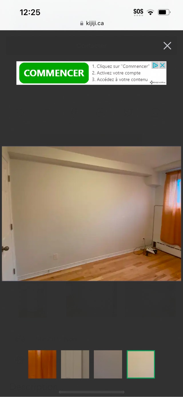 Chambre à louer dans un 4et demie possibilité ,de meubler — photo 2