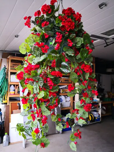 Hanging Faux Potted Flower Plant, View more