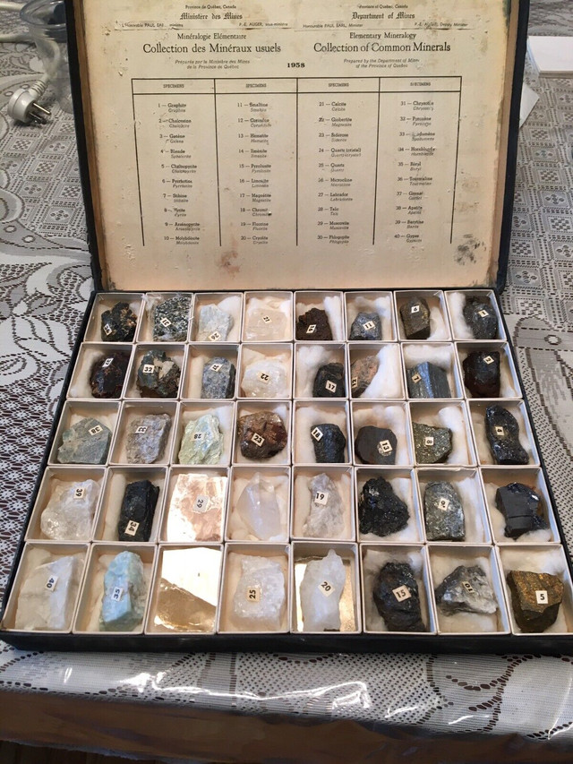 Collection des minéraux usuels.450$ dans Art et objets de collection  à Granby