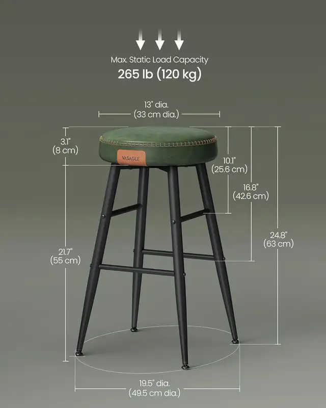 Counter Height Bar Stools, Kitchen Counter Stools, Mid-Century M in Chairs & Recliners in Markham / York Region - Image 8