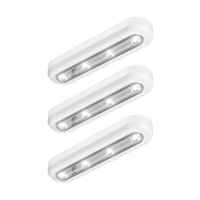 LED Tap Closet Touch Lights (3-Pack) Stick-on Anywhere, Battery in Indoor Lighting & Fans in Edmonton