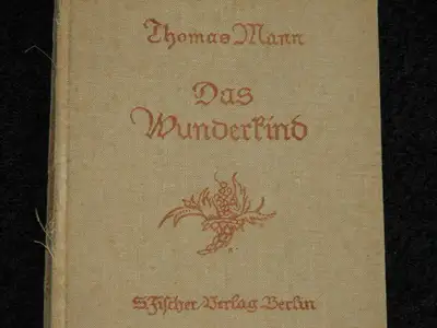 RARE 1925 German Book, Das Wunderkind by Thomas Mann, View more
