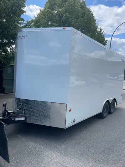 Brand new Southland 18 x 8 v-nose Trailer Used three times. Text 250-681-4943 for info