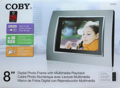 Coby 8” Digital Photo Frame, View more