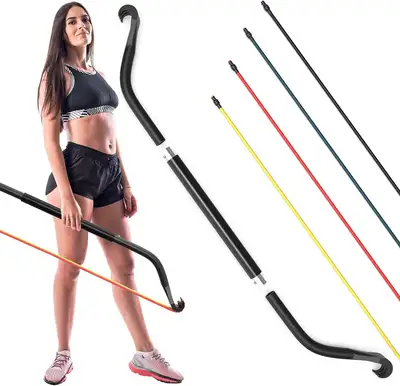 3-Piece Portable Resistance Band Exercise Bow w/Bands (NEW), View more