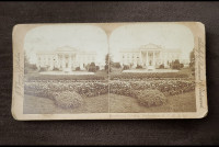 1885  Stereograph 3D image card of the White House, Washington,