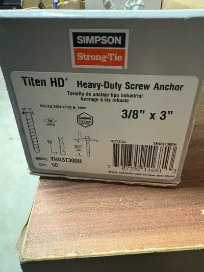 Simpson Titen HD Screw Anchor, View more
