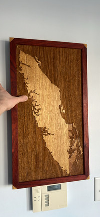 Victoria Vancouver Island hardwood wall decoration serving tray
