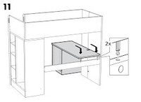 Lit mezzanine Ikea Stuva blanc 