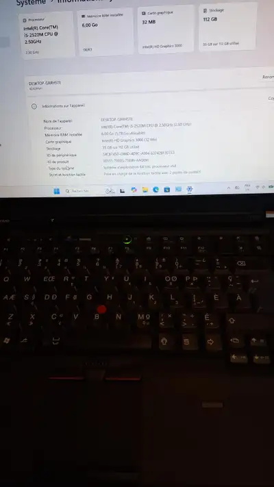 Laptop Lenovo ThinkPad T520, View more