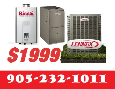 NEW AIR CONDITIONER WITH INSTALLATION (LENNOX CARRIER PAYNE GOODMAN) CALL/TEXT: 905-232-1011 FURNACE...
