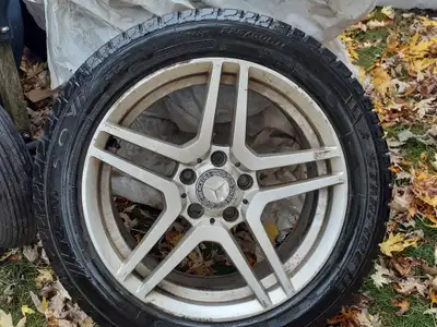 Set of 4 MB 225 50 17 (5x108) StarFire snows off of B250 used two seasons. On alloy rims. Lots of me...