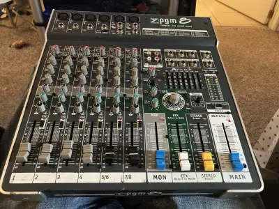 Yorkville PGM8 mixer, View more