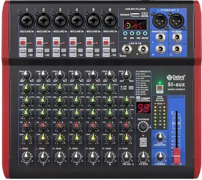 High sound quality! D Debra Audio Pro Portable Recording Mixer Audio With USB 99 DSP Digital Effects...