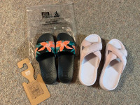 Reef and Puma ladies sandals.  Both brand new.