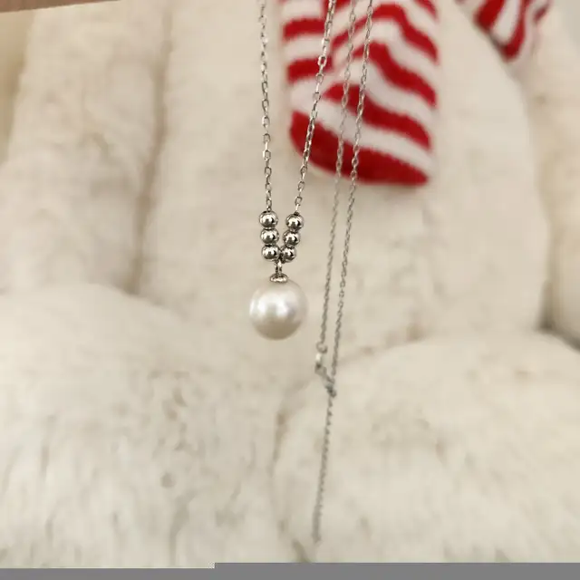 10.5mm AAA Freshwater Pearl Silver Necklace in Jewellery & Watches in Longueuil / South Shore - Image 8