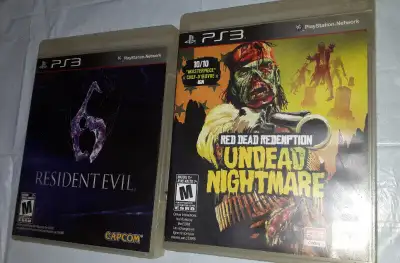 RESIDENT EVIL 6 RED DEAD REDEMPTION UNDEAD NIGHTMARE $45