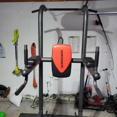 Weider Power Tower with 4 Workout Stations and 300 Lb. User Capa, View more