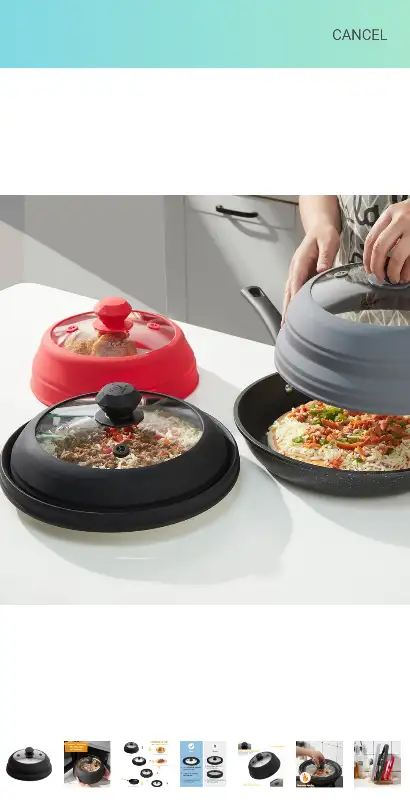 Collapsible Microwave Splatter Cover in Kitchen & Dining Wares in City of Toronto - Image 7
