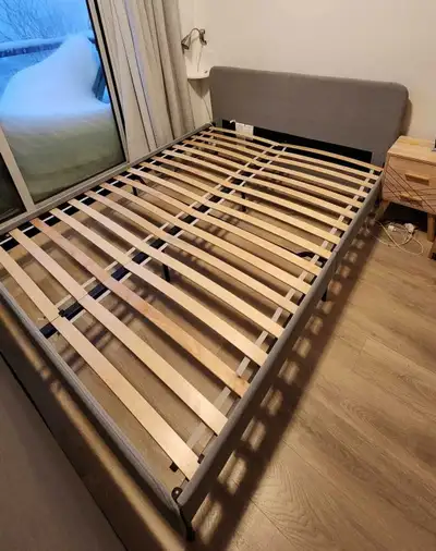 Queen bed frame, View more