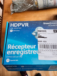 Never used HDPVR 1TB 830 Arries SHAW DIRECT Satellite TV