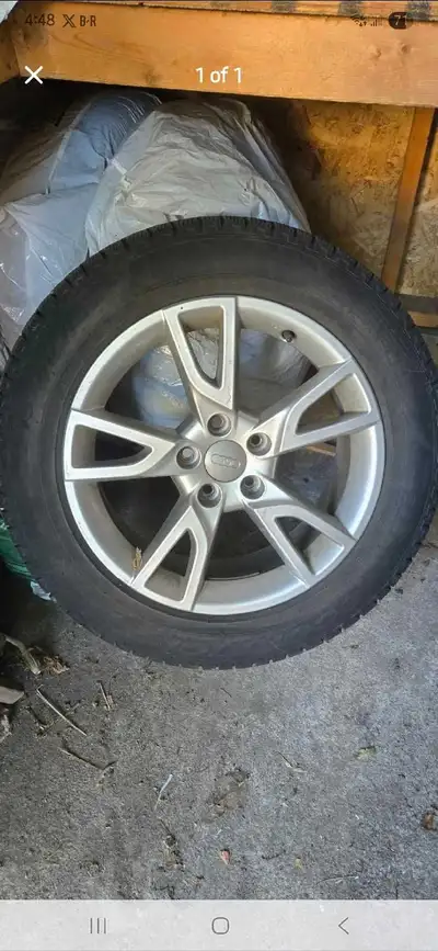 Set of 4 Audi Rims Tires included 17" diameter Used on a 2018 Audi Q3 I will consider a reasonable o...