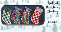 ✨ Limited Stock Alert! Quilted Christmas Stockings