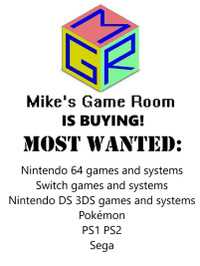 Buying Video Games!! Mikes Game Room in Guelph