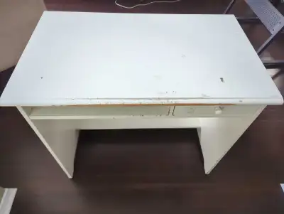 White IKEA student desk, View more