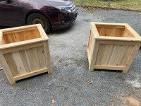 2 cedar planter boxes for sale