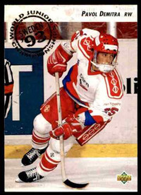 PAVOL DEMITRA ... ONLY ROOKIE CARD ... 1992-93 Upper Deck hockey