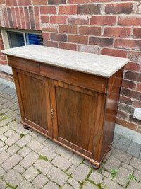 Marble Top Antique Sideboard