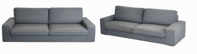IKEA KIVIK Sofa - 2 seater, gray-turquoise slipcover - $550 OBO, View more